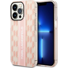 Karl Lagerfeld Mono Vertical Stripe Apple iPhone 14 Pro hátlap tok, rózsaszín (KLD1114) tok és táska