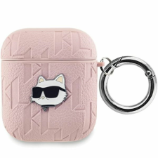 Karl Lagerfeld Monogram Choupette Head tok AirPods 1/2-hez - rózsaszín fülhallgató, fejhallgató tok