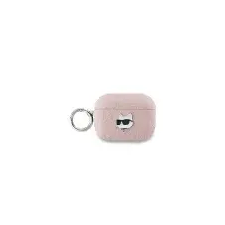  Karl Lagerfeld Monogram Choupette Head tok AirPods Pro 2 - rózsaszín fülhallgató, fejhallgató tok