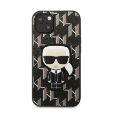 Karl Lagerfeld Monogram Ikonik hátlap tok Apple iPhone 13 mini, fekete tok és táska