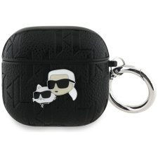 Karl Lagerfeld Monogram Karl & Choupette fejtok AirPods 4-hez - fekete fülhallgató, fejhallgató tok
