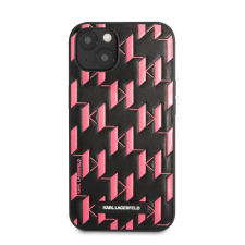 Karl Lagerfeld Monogram Plaque hátlap tok Apple iPhone 13, rózsaszín tok és táska