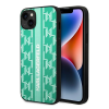 Karl Lagerfeld Monogram Stripe Apple iPhone 14 Plus hátlap tok, zöld