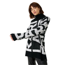  KARL LAGERFELD Női BOLD LOGO Pulóver, S méret, Fekete női pulóver, kardigán