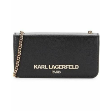 KARL LAGERFELD női bőr crossbody táska, ezüst lánccal kézitáska és bőrönd