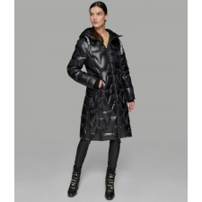  KARL LAGERFELD női téli pehelykabát, fekete, L női dzseki, kabát