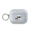 Karl Lagerfeld PU Embossed Karl and Choupette Heads tok AirPods Pro 2 készülékhez ezüst