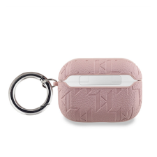 Karl Lagerfeld PU Embossed Karl Head Apple AirPods Pro tok, rózsaszín fülhallgató, fejhallgató tok