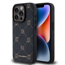 Karl Lagerfeld PU Karl Heads Pattern MagSafe tok iPhone 15 Pro készülékhez fekete tok és táska