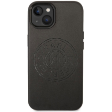 Karl Lagerfeld PU Leather Perforated Logo hátlapi tok iPhone 14 Black (KLHCP14SFWHK) tok és táska