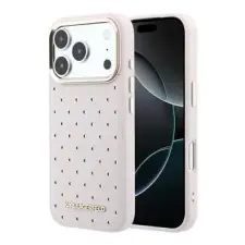 Karl Lagerfeld Pu Perforated Gold Dots MagSafe tok, iPhone 17 Pro Max tok és táska