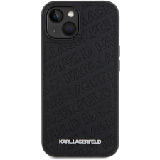 Karl Lagerfeld PU Quilted Pattern iPhone 15 fekete tok tok és táska