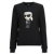 Karl Lagerfeld Pulóverek IKONIK 2.0 KARL SWEATSHIRT Fekete EU XL