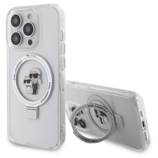 Karl Lagerfeld Ringstand Magsafe hátlaptok iPhone 15 Pro Max fehér mobiltelefon kellék