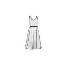 Karl Lagerfeld Rövid ruhák KL EMBROIDERED LACE DRESS Fehér DE 34 női ruha
