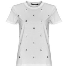 Karl Lagerfeld Rövid ujjú pólók RHINESTONE KARL  T-SHIRT Fehér EU XS