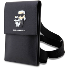 Karl Lagerfeld Saffiano Metal Logo NFT Telefontáska, fekete (KLWBSAKCPMK) tok és táska