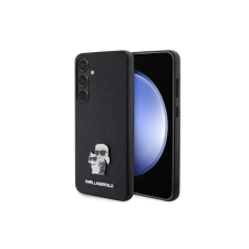 Karl Lagerfeld Saffiano Metal Pin Samsung Galaxy S24+ tok - Fekete/mintás tok és táska