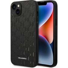 Karl Lagerfeld Saffiano Mono Metal Apple iPhone 14 Plus hátlap tok, fekete (KLD1132) tok és táska