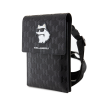 Karl Lagerfeld Saffiano Monogram Choupette NFT telefontáska - Fekete (KLWBSAKHPCK)