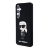 Karl Lagerfeld Samsung S24 KARL LAGERFELD KLHCS24SSNIKBCK Liquid Silicone Hátlap - Fekete