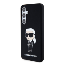 Karl Lagerfeld Samsung S24 KARL LAGERFELD KLHCS24SSNIKBCK Liquid Silicone Hátlap - Fekete tok és táska