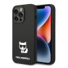 Karl Lagerfeld Silicone Choupette Body Apple iPhone 14 Pro Max hátlap tok, fekete