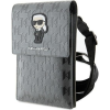 Karl Lagerfeld Táska KLWBSAKHPKG Tok - Ezüst Saffiano Monogram Ikonik (KF001680)
