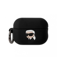 Karl Lagerfeld tok fekete KLAP2RUNIKK Airpods Pro 2 készülékhez fülhallgató, fejhallgató tok
