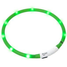 Karlie LED világító nyakörv 20-75 cm kerülettel, zöld nyakörv, póráz, hám kutyáknak