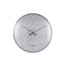 Karlsson 6005SI design falióra, ezüst, átmérő 40cm falióra