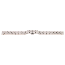  Karóra csat pillangózárral, acél, ezüst színű, 12 mm óraszíj