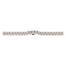  Karóra csat pillangózárral, acél, ezüst színű, 14 mm óraszíj