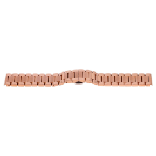  Karóra csat pillangózárral, acél, rózsaarany színű, 22 mm óraszíj
