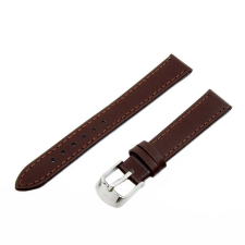  Karóra szíj, barna ezüst bőrszíj, 65+105 mm/14 mm óraszíj