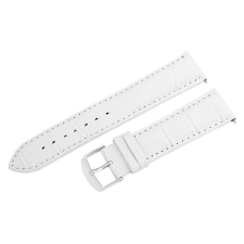  Karóra szíj, fehér színű, gyorskioldós, 75+125/22 mm óraszíj