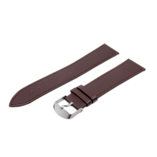  Karóra szíj, sötétbarna ezüst színű, 85+125/22 mm XL óraszíj
