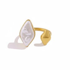 KÁRPÁTHY ékszer Abstract Rhombus aranyozott gyűrű gyűrű