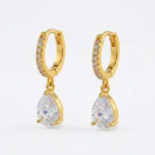 KÁRPÁTHY ékszer Crystal Drop aranyozott fülbevaló fülbevaló
