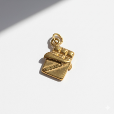 KÁRPÁTHY ékszer Csokoládé charm, aranyozott egyéb ékszer