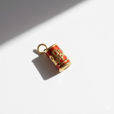 KÁRPÁTHY ékszer Dr Pepper charm, aranyozott egyéb ékszer