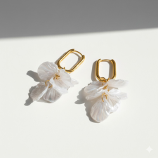 KÁRPÁTHY ékszer Falling leaves aranyozott fülvebaló fülbevaló