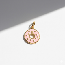 KÁRPÁTHY ékszer Pink donut charm, aranyozott egyéb ékszer
