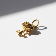 KÁRPÁTHY ékszer Rózsa charm, aranyozott egyéb ékszer