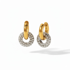 KÁRPÁTHY ékszer Timeless pearl aranyozott fülbevaló, ezüst fülbevaló