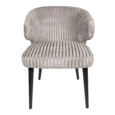 Kárpitozott design szék – Világosszürke textil, fekete lábakkal bútor