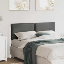  Kárpitozott fejtámla fejtámlával Fehér és világosszürke 120 cm ágy és ágykellék