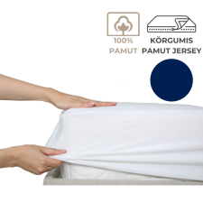 Kartaltex 180-200x200 pamut jersey körgumis lepedő - Királykék lakástextília