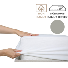 Kartaltex 180-200x200 pamut jersey körgumis lepedő - Pasztelszürke lakástextília