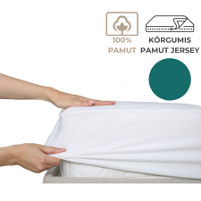 Kartaltex 180-200x200 pamut jersey körgumis lepedő - Petrol lakástextília
